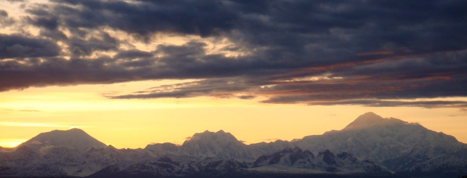 Alaska Range view in the evening